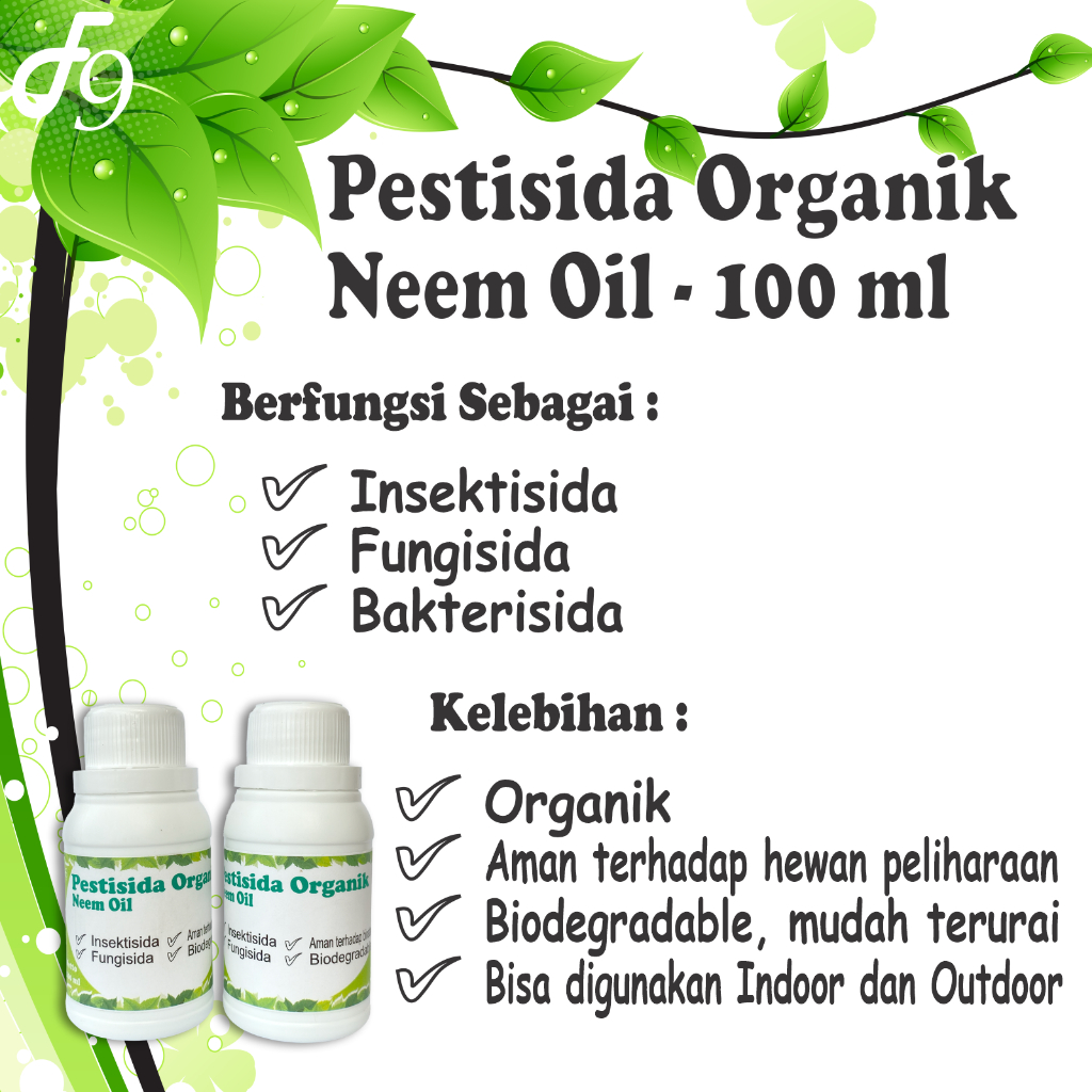 Pestisida Organik Neem Oil - Minyak Mimba 100 ml