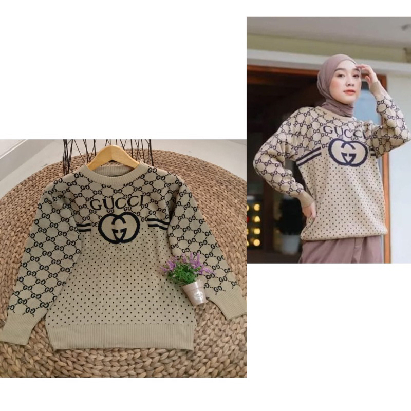 SWEATER RAJUT WANITA IMPORT KEKINIAN // BLOUSE RAJUT VIRAL