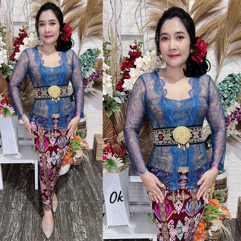 baju jadi brokad metalic santily