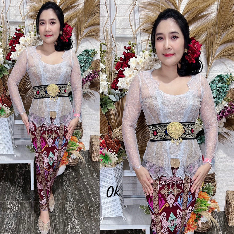 baju jadi brokad metalic santily