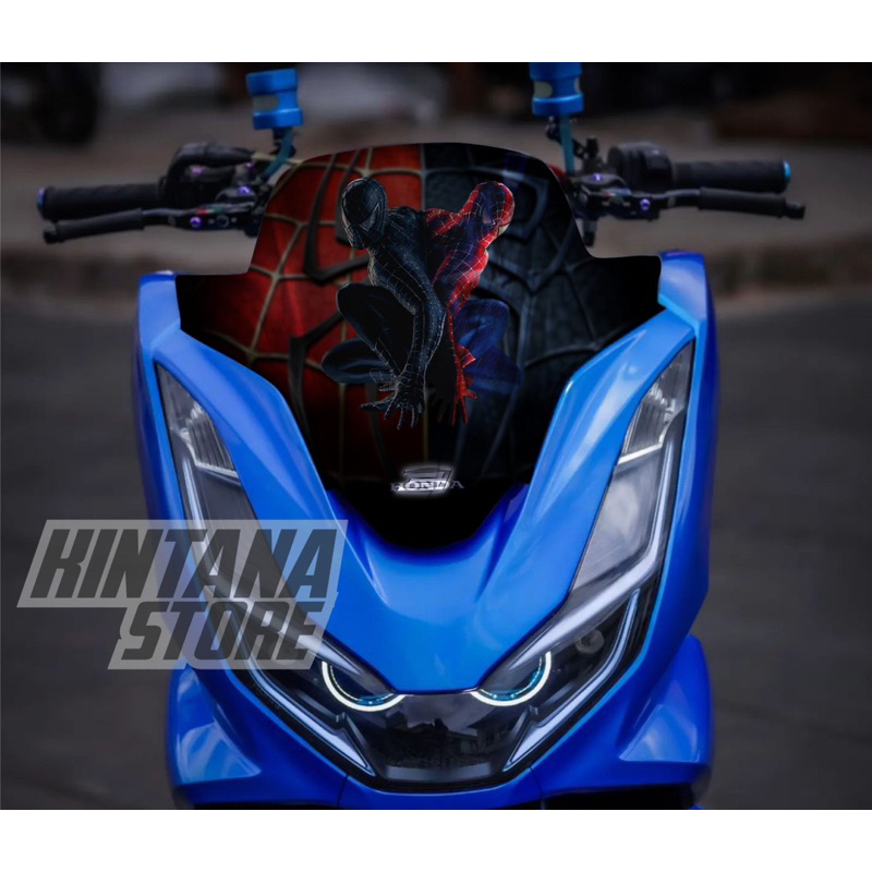 sticker visor pcx160 stiker variasi visor honda pcx 160 varian motif