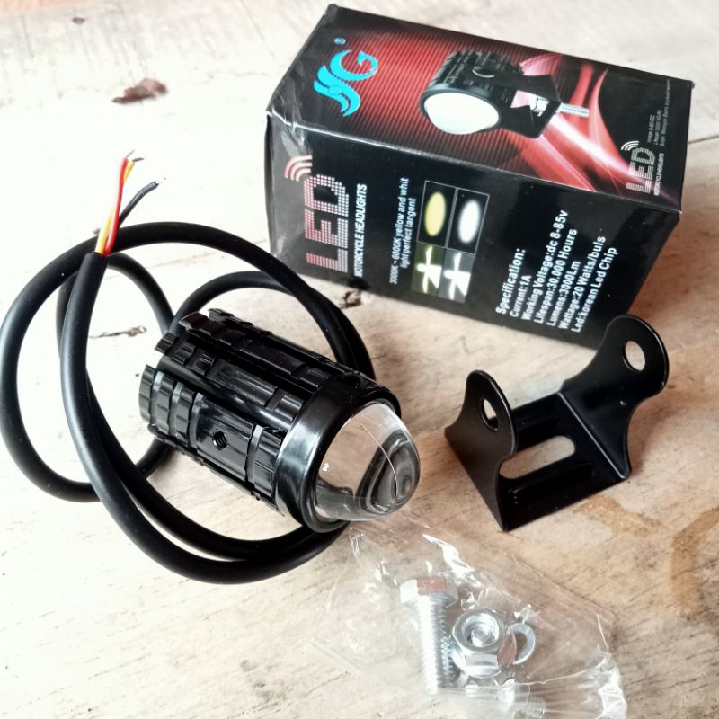 Lampu Sorot 2warna LED putih kuning