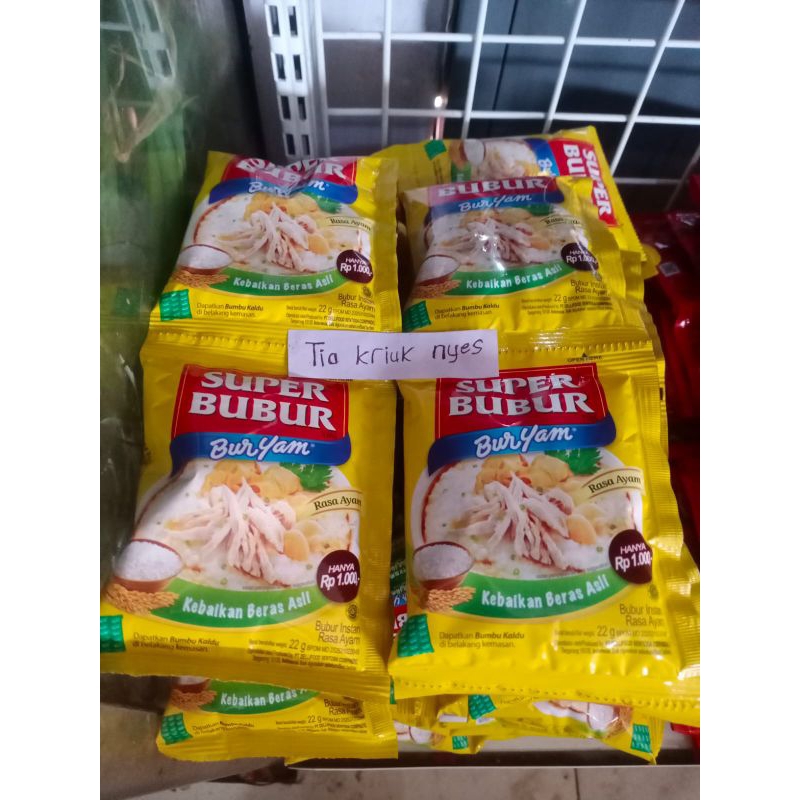 

super bubur buryam 1 renceng/super bubur/buryam