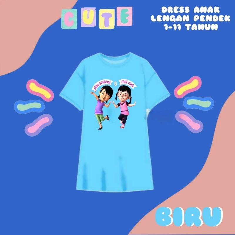 DRES/DASTER SANTAI ANAK PEREMPUAN 1-11 Tahun AiYA SUSANTI DAN MEI MEI