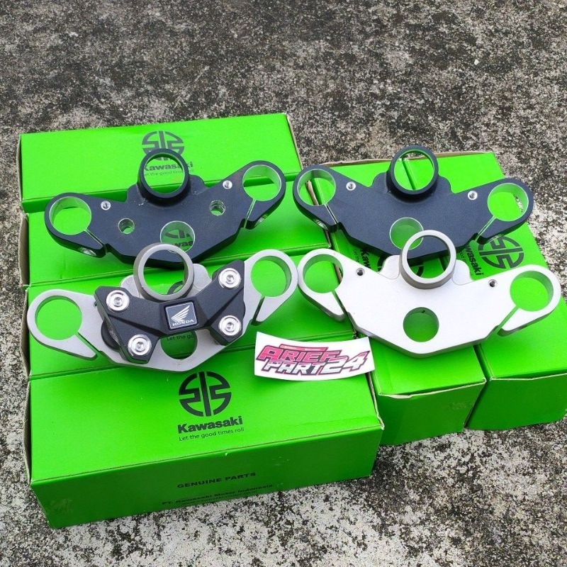 segitiga T atas ninja rr original T atas ninja rr set pnp raiser cb150r LED silver hitam