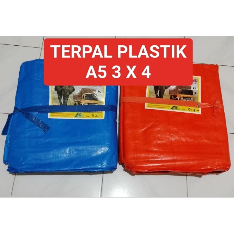 TERPAL PLASTIK TEBAL  A5 3 X 4