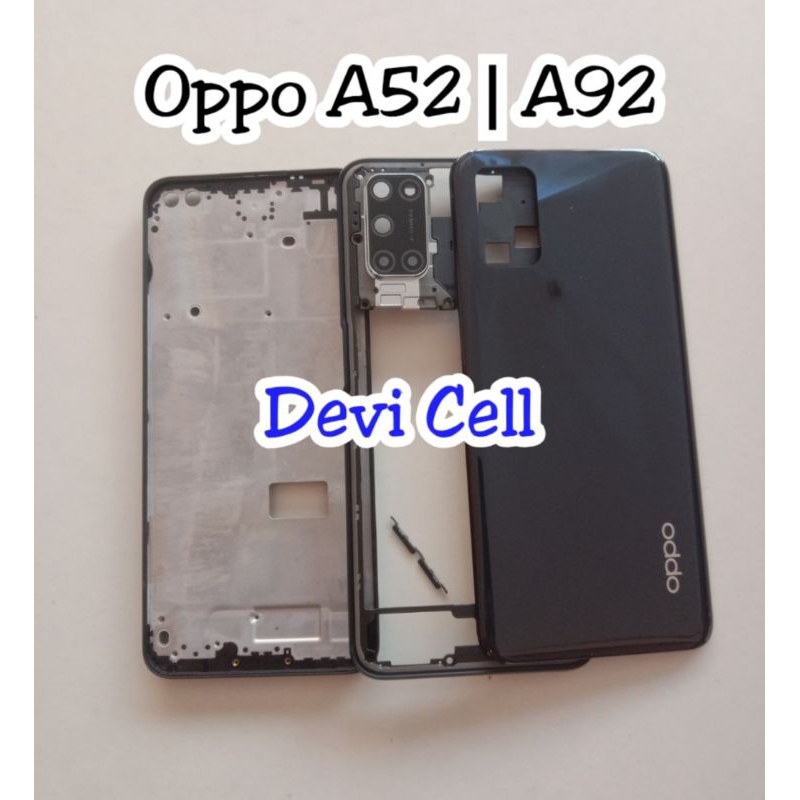 Casing Kesing housing fullset OPPO A52 A92 2020 original Backdor + Bezel + Frame fulset