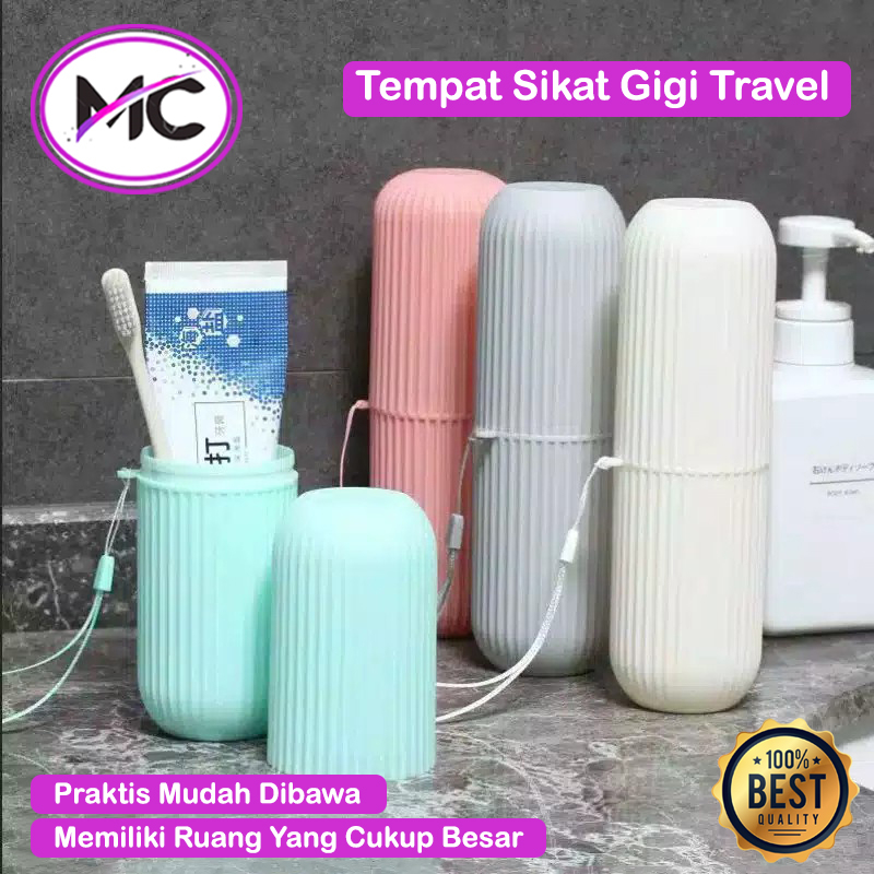 Tempat Sikat Gigi Dan Odol Travelling Wadah Penyimpanan Odol Travel Portable Gelas Kumur