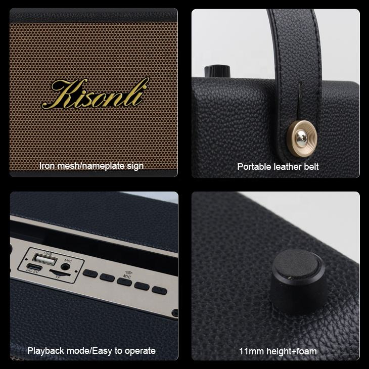 Speaker Bluetooth 5.3 Kisonli With Mic G100 Sound Bass - XOBOX