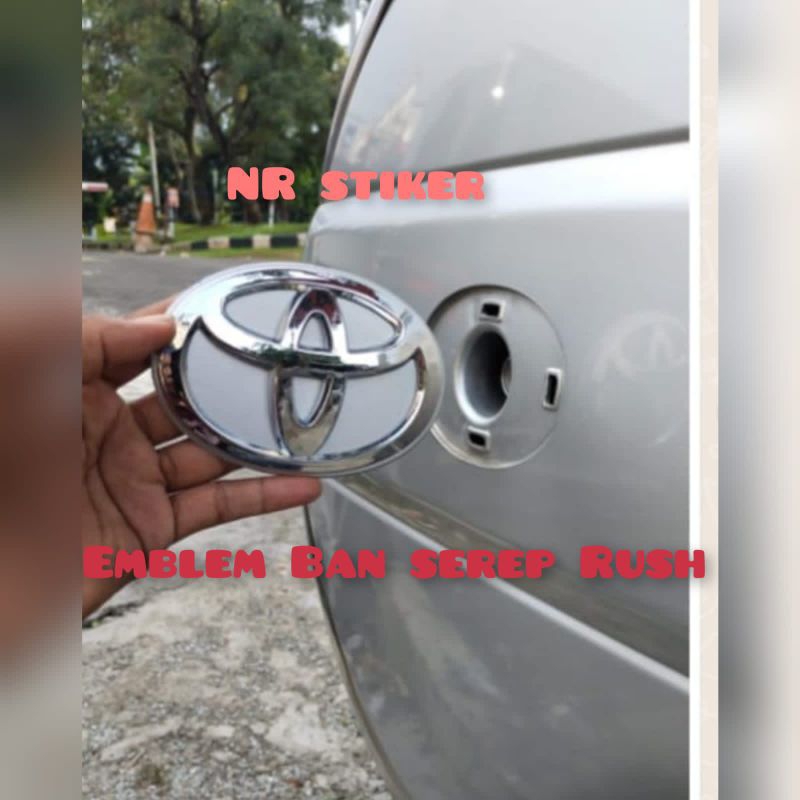 Emblem Logo Ban Serep Rush / Emblem Toyota Rush Ban serep