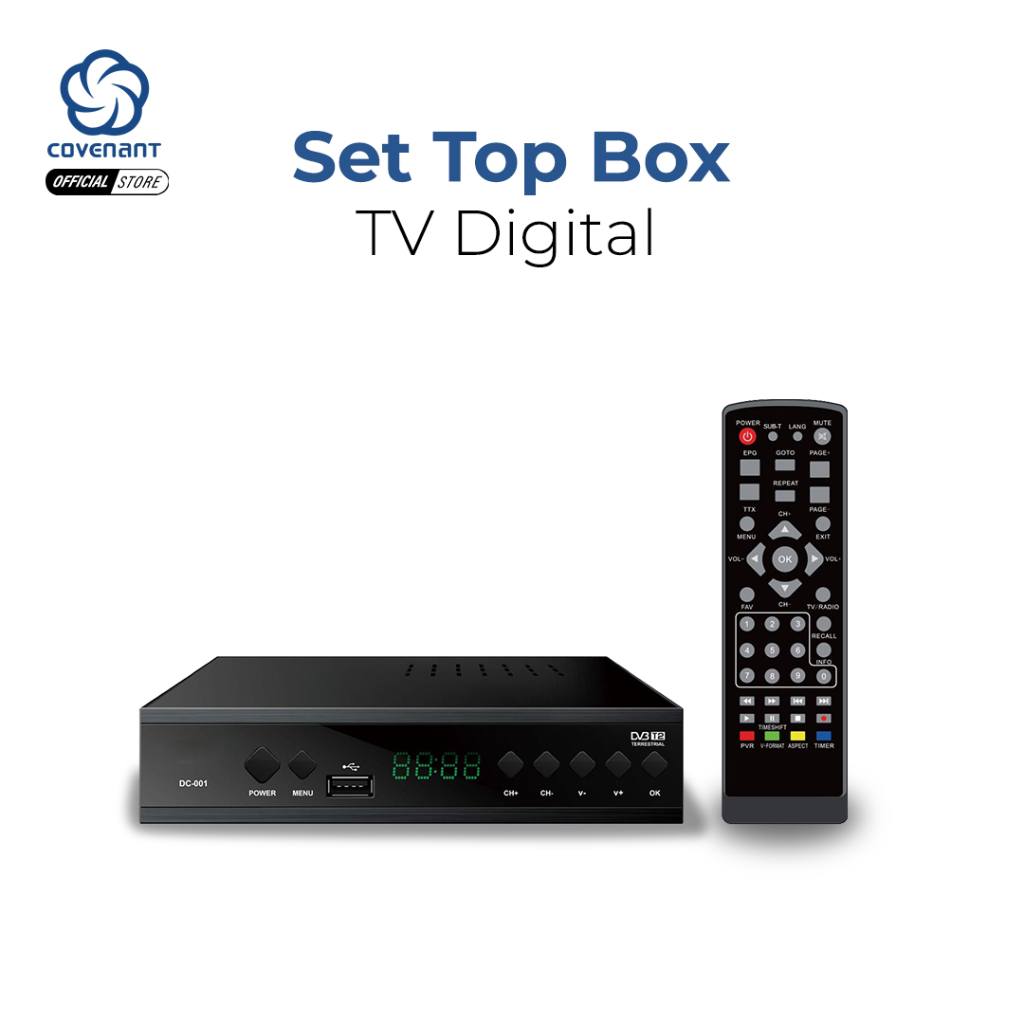 Covenant TB001 Set Top Box TV digital DVB-T2