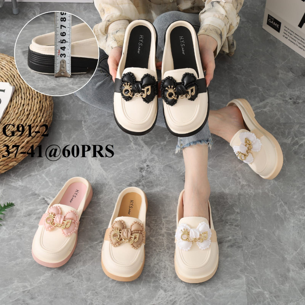 Sandal Jelly Model Tali Kekinian Fashion Wanita Import PCU / Sandal Selop Karet Jelly Gesver QUEEN Import