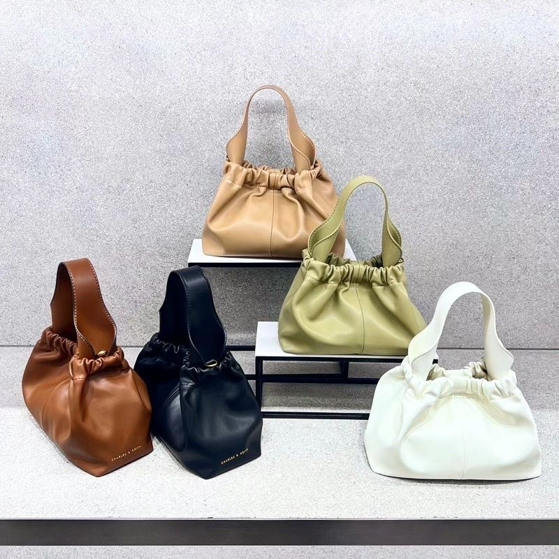 12.12 SALE | CK Pleated Hobo Bag / CK Ally Ruched Slouchy Bag / CK Ally Ruched Slouchy Chain-Handle Bag