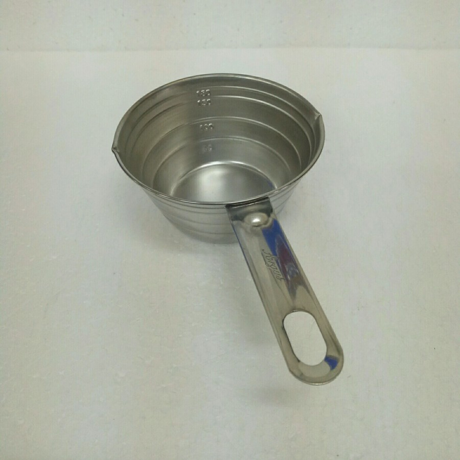 Gelas Ukur Stainless Steel  + handle