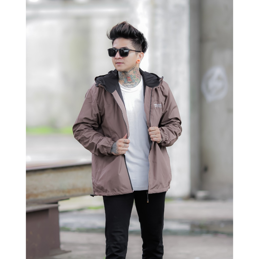 JAKET PARKA SIMPLE MOCCA - JAKET PARKA OUTDOOR - JAKET GUNUNG SIMPLE - JAKET PARKA PARASUT - JAKET MOTOR - JAKET HIKING