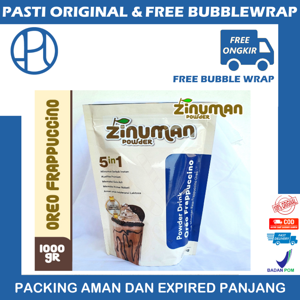 ZINUMAN POWDER RASA OREO FRAPPUCCINO 500GR