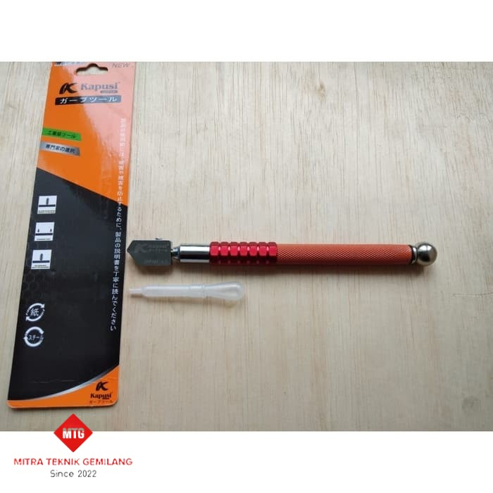 KAPUSI Pisau potong kaca minyak Alat pemotong kaca Oil Glass Cutter 40
