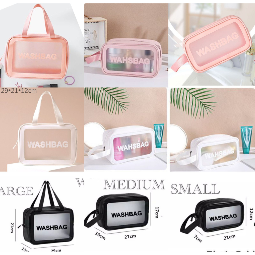 TAS MAKE UP WASHBAG TRANSPARANT
