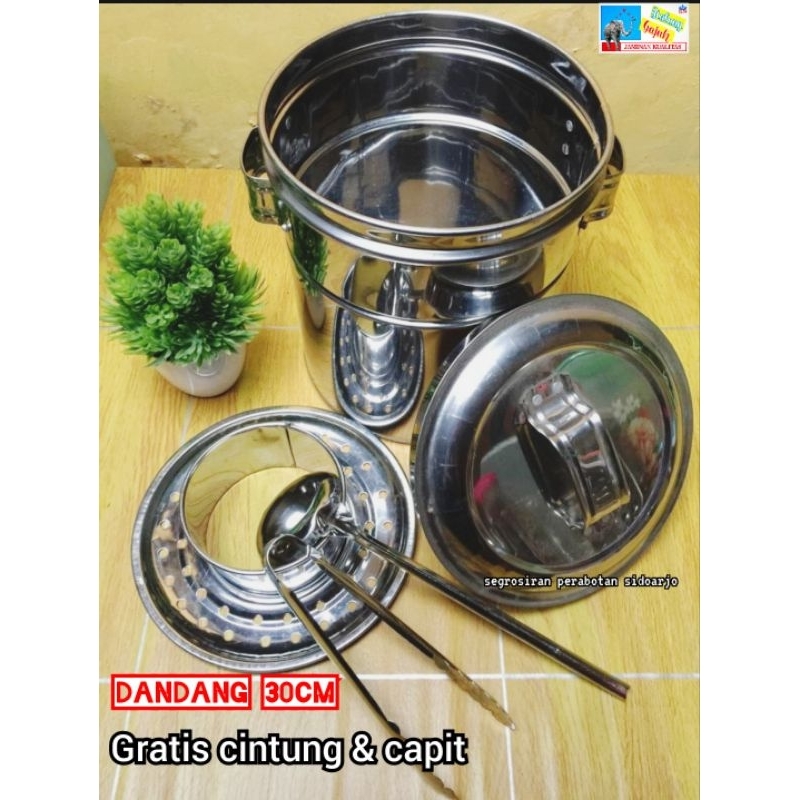 PROMO HEMAT Dandang bakso 30cm free cupit & Cintong
