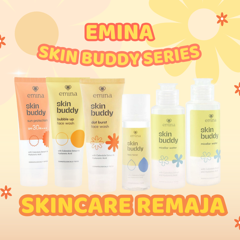 EMINA SKIN BUDDY SERIES [COD] | Sun Protection | Dot Brush Fach Wash | Micellar Water Skin Buddy | F