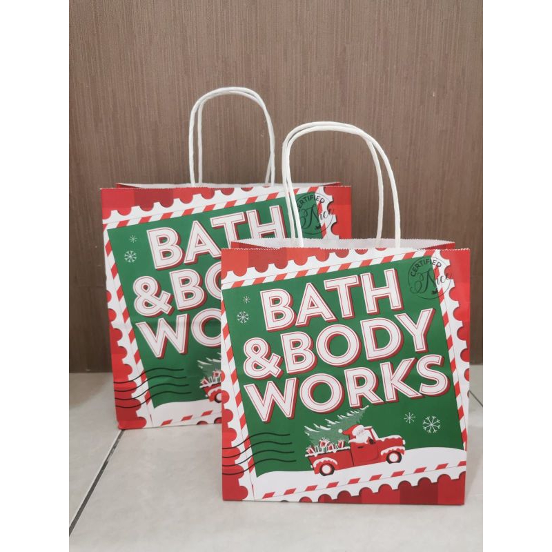 

paper bag bath & body works edisi natal