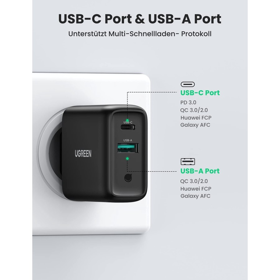 Kabel Data UGREEN USB Type C To Type C PD 5A 100W Fast Charging