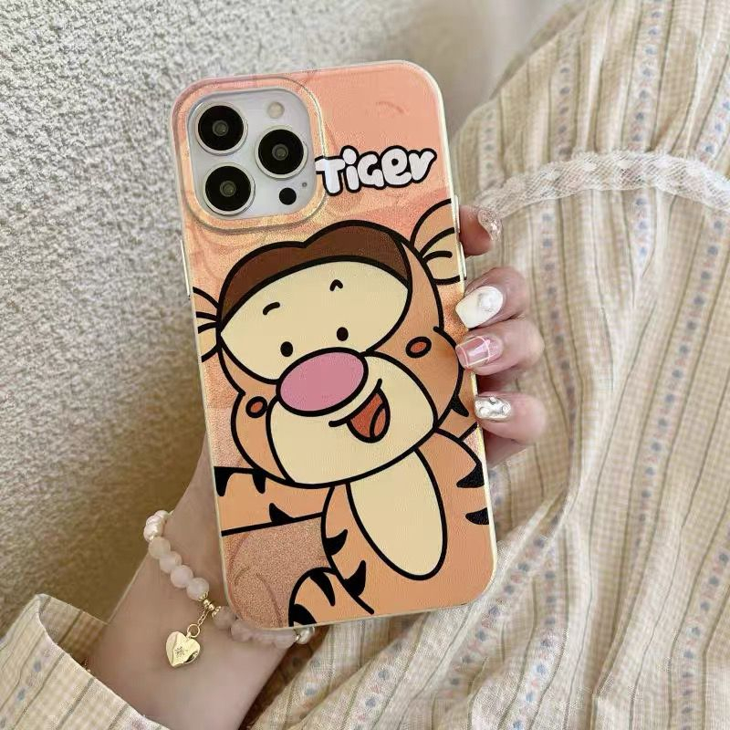 NEW CHUBBY CARTOON CASE !! WINNIE THE POOH GLITTER HOLOGRAM CASE PIGLET TIGER POOH IPHONE 14 PROMAX 14 PRO 14 13 PROMAX 13 PRO 13 12 PROMAX 12 PRO 12 11 SOFTCASE