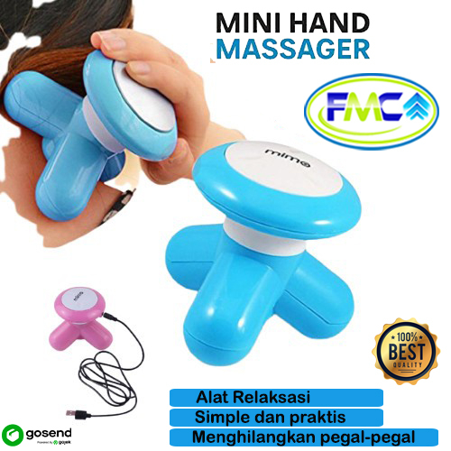 Alat Pijat Electric Kepala Leher Punggung Mini Hand Massager Getar Pemijat Refleksi Elektrik Serbaguna