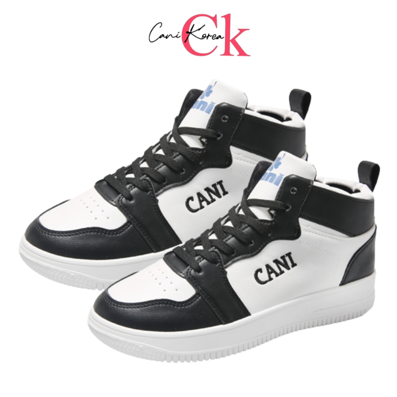 CaniKorea &quot;Free Box&quot; (Size 40-44) Sepatu Pria Sneakers Ankle High Kasual Fashion 8107