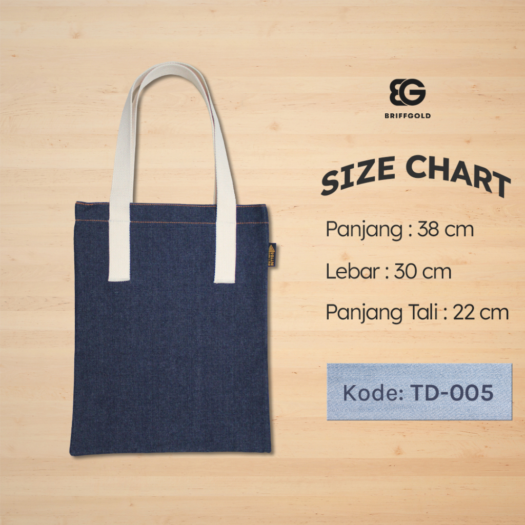 Tote Bag Jeans Briffgold Kekinian Penutup Retsleting BGT