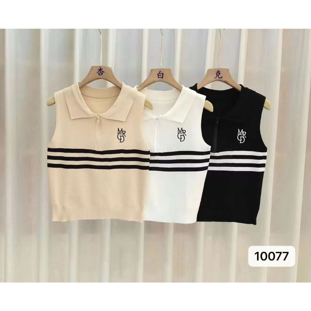 Melissa MRCD Tanktop Knit Import - Atasan Baju Rajut Wanita - TM (10077)