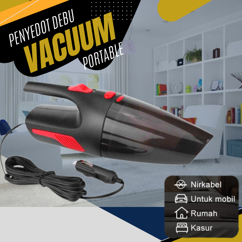 Vacuum Cleaner Penyedot Debu Mobil 12V 120W - Vakum Mobil - OTOHEROES APY2001-2XCQ