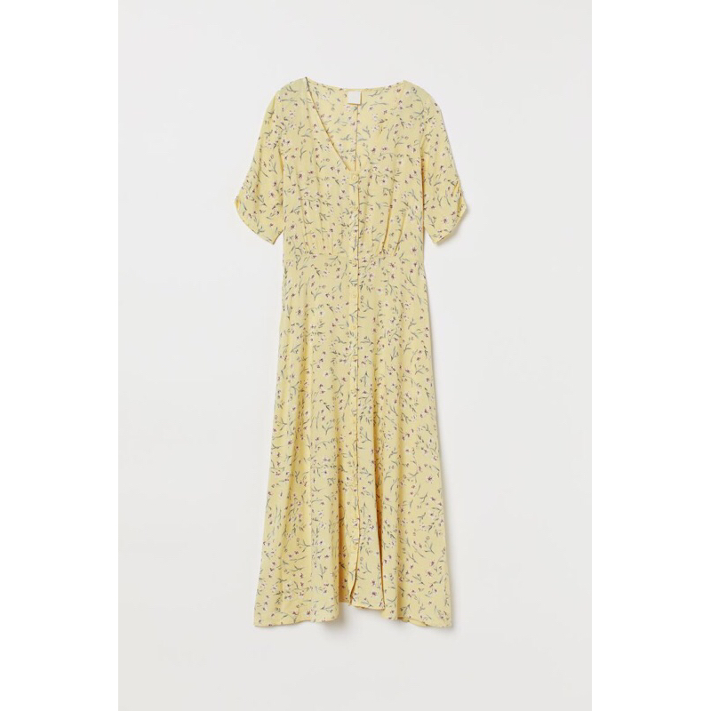 PRELOVED H&M HNM DRESS FLORAL YELLOW