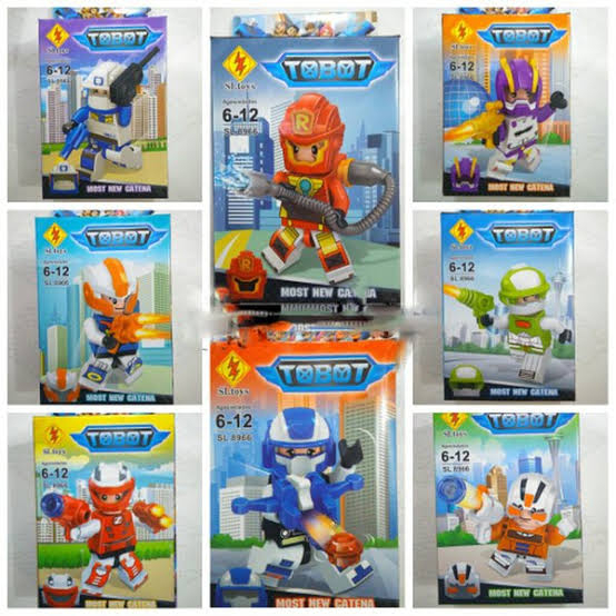 Mainan Anak Lego Mini Figurine Tobot Ninja HK Minecraft / Mainan Balok Susun Karakter