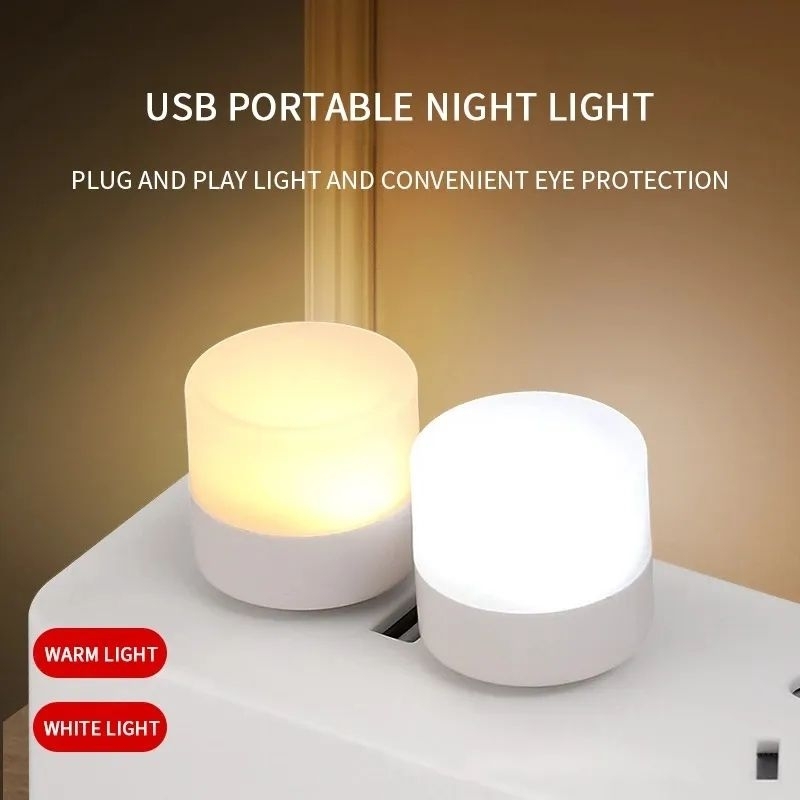 Lampu Mini LED USB Lampu Tidur Mini Portable Eyecare USB Mini Night Light