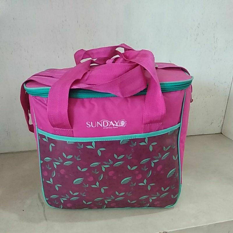 HOLY LUNCH BAG MAGENTA SUNDAY BY SOPHIE MARTIN PARIS