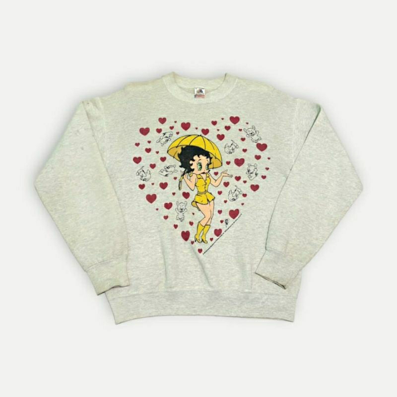 BETTY BOOP VINTAGE ©️1993 CREWNECK SECOND MURAH FOTL
