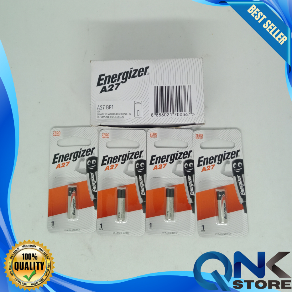 ENERGIZER A27 Baterai / Battery / Batre 12v alkaline Original