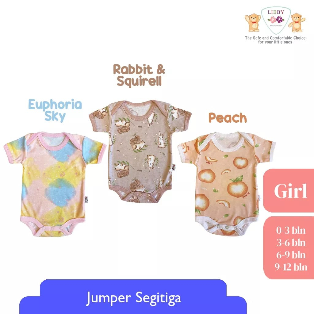 Libby Baby Premium Jumper Segitiga Motif Bayi Laki - Laki &amp; Perempuan