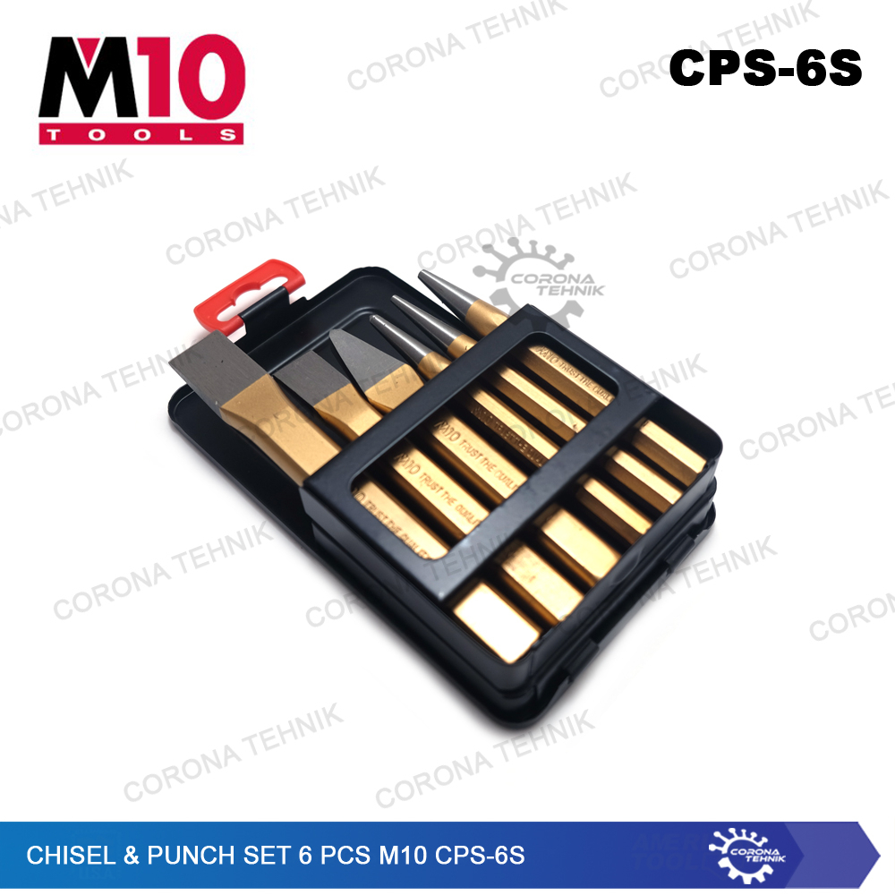 Chisel &amp; Punch Set 6 Pcs M10 CPS-6S