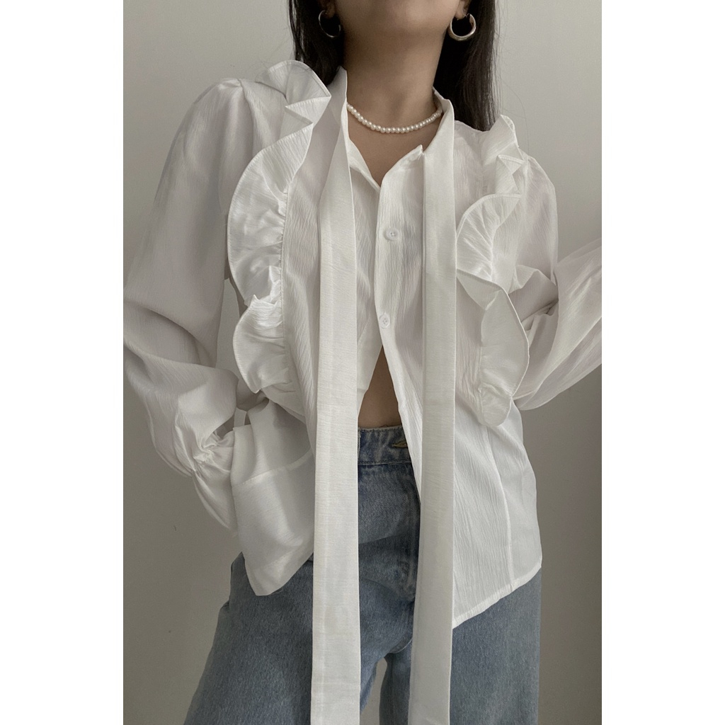 RX FASHION - ROSAINE TOP TWISTCONE / ATASAN BLOUSE WANITA - PN