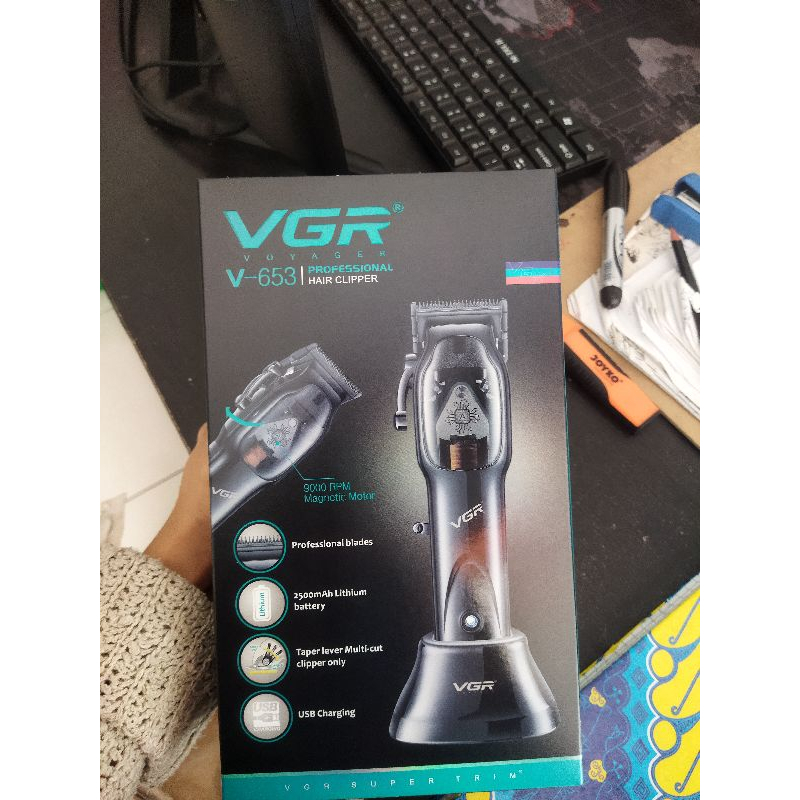 Hair clipper VGR V653 9000 RPM mesin cukur rambut profesional vgr 653