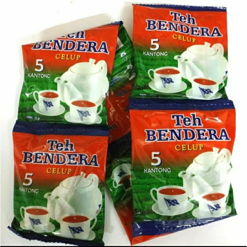 

teh celup cap bendera kemasan sachet