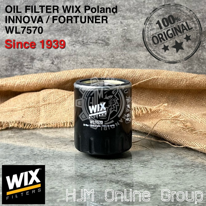 OIL FILTER OLI INNOVA REBORN FORTUNER VNT VRZ HILUX HIACE WIX Poland