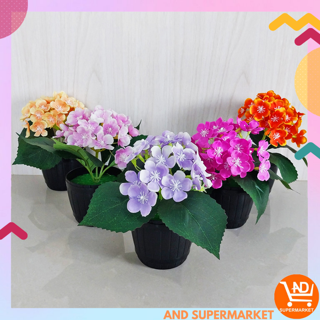 AND / COD / Tanaman Bunga Hias Mini Import Dekorasi Rumah Terkini Artificial Flowers Bunga Pajangan Indoor PBP63