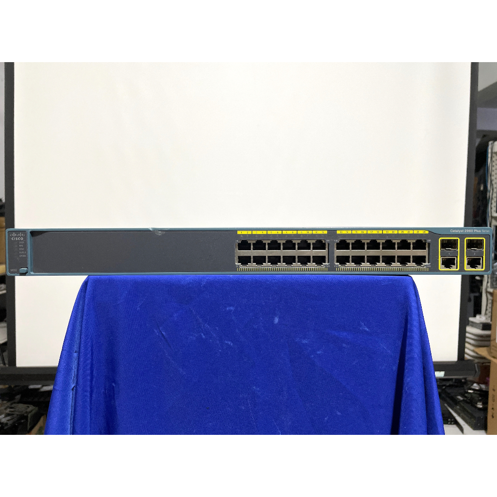 switch hub cisco catalyst 2960 plus 24 tc l 24 port 2 port gigabit