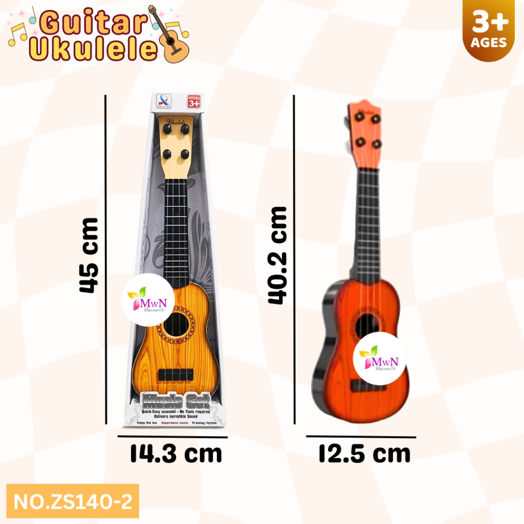 MWN Mainan Guitar Ukulele Music set NO.ZS140-2