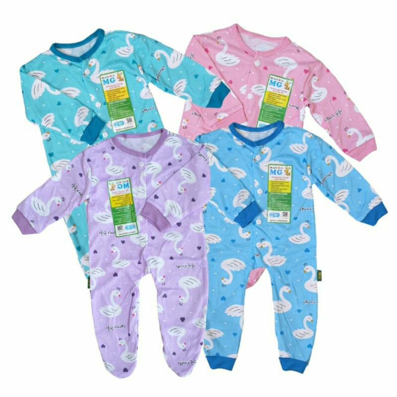 (3 Pc) Jumper Bayi Bodysuit E77 Newborn Pendek (0-6 Bulan) SNI Newborn Baju Kodok Jumper BODYSUIT