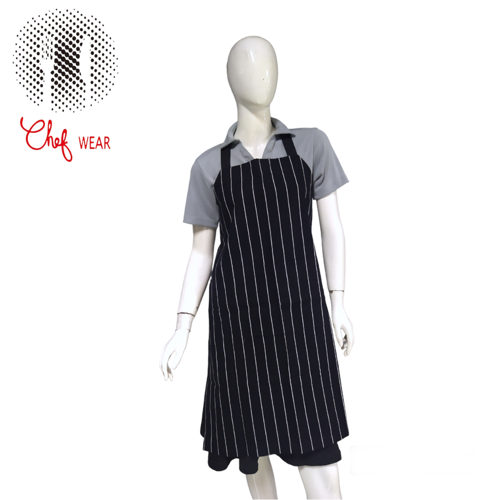 Chef Wear Apron / Celemek Full STRIPE