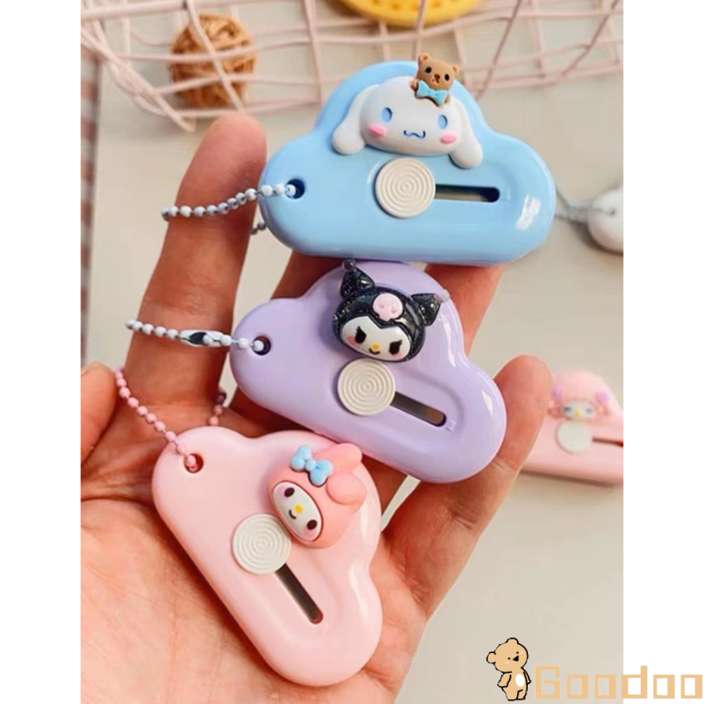 Mini Cutter Karakter Lucu Sanrio Kuromi Melody Portable  Paper Cutter Pisau Cutter Alat Tulis-Doo